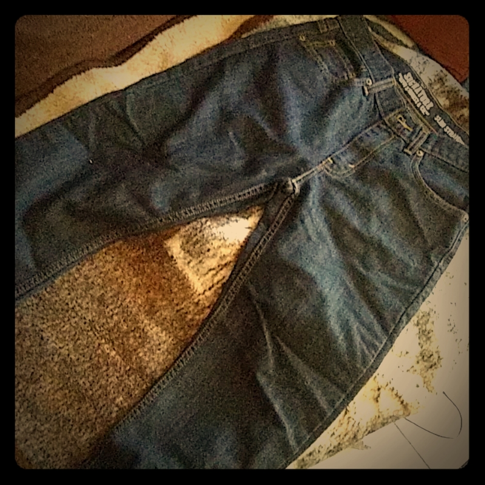 Levi's Straus size 16 indigo straight jeans
